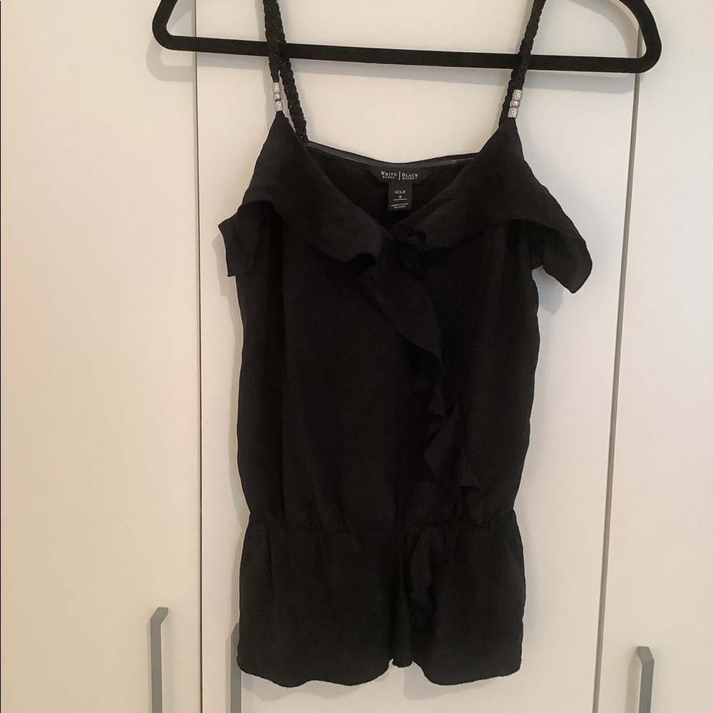 White House Black Market Ruffle Camisole Blouse